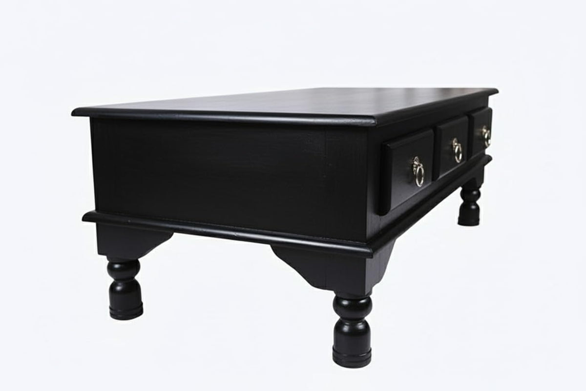 Bhagwati Art Sheesham Wood Coffee Table with Drawer Storage – view 8