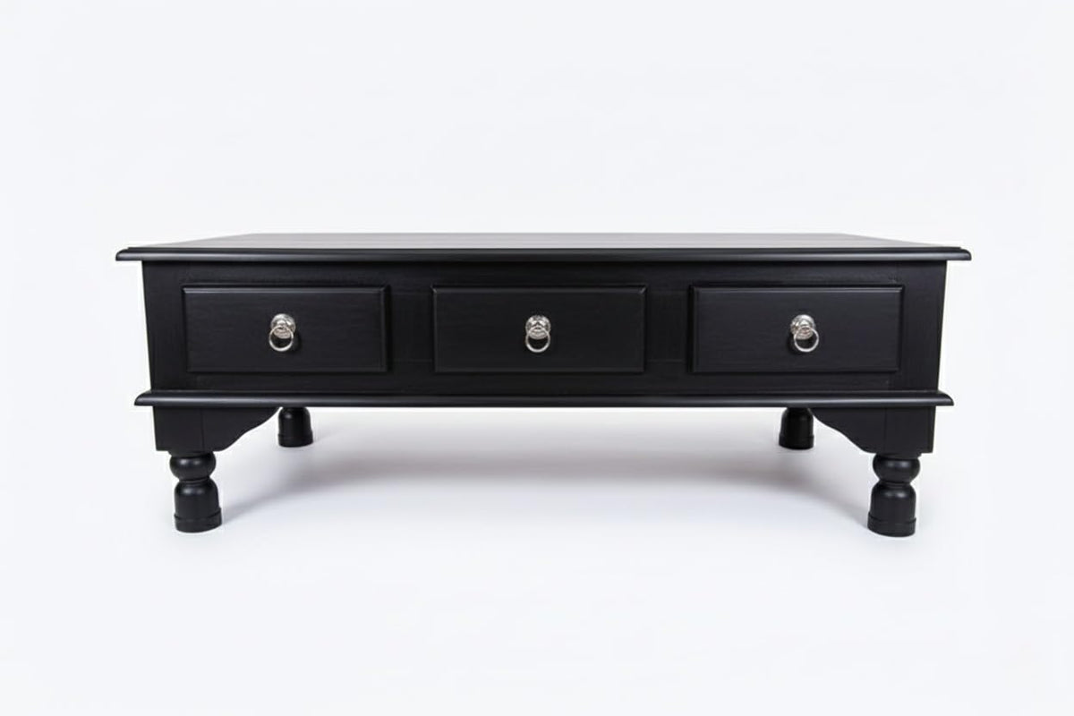 Bhagwati Art Sheesham Wood Coffee Table with Drawer Storage – view 10