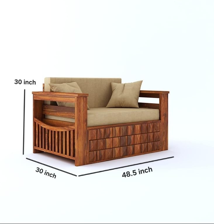 2 seater sofa cum bed sofa dimensions 48.5 x 30 x 30 inch