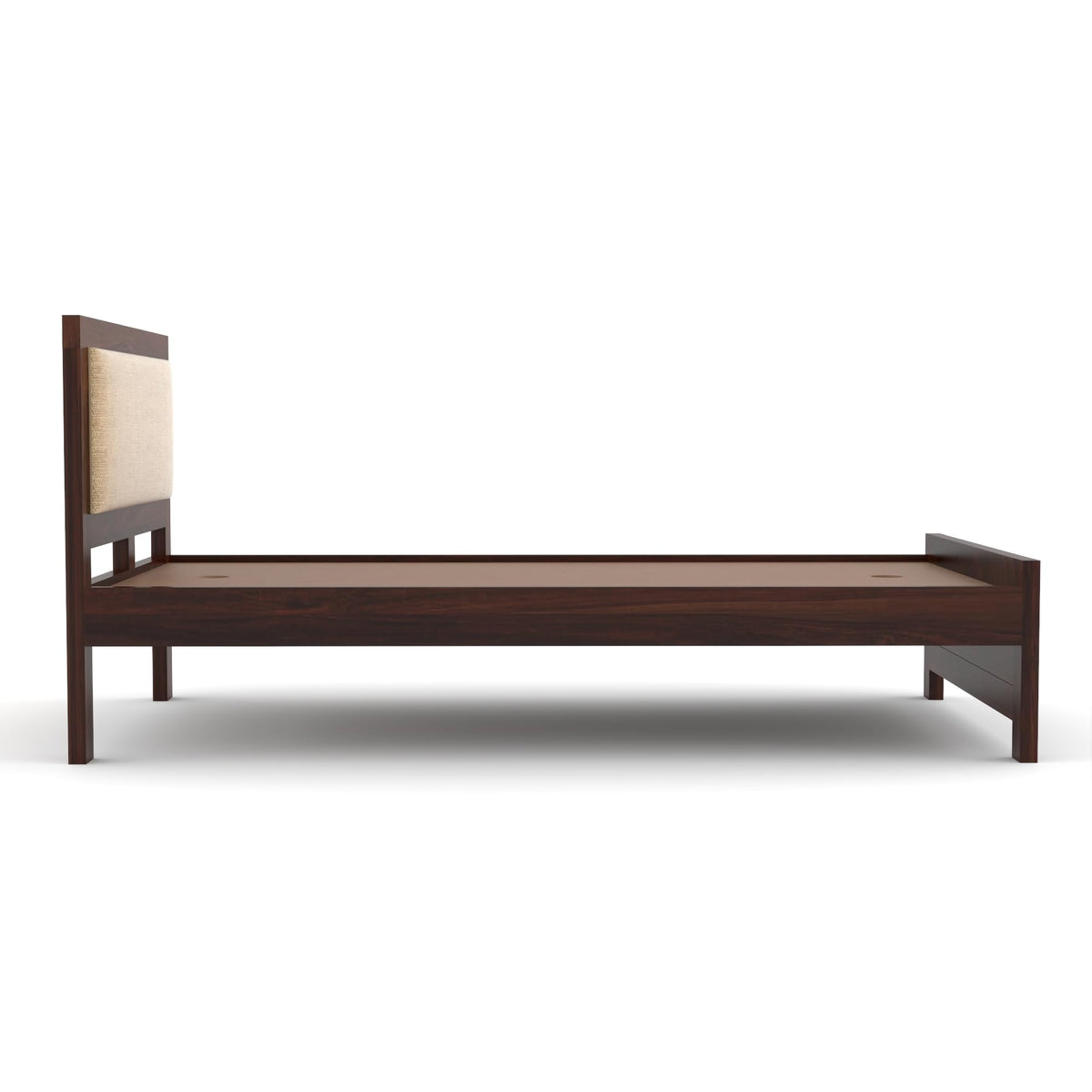 Bhagwati Art Sheesham Wood Single Bed without Storage – Cushion Dalla – view 15