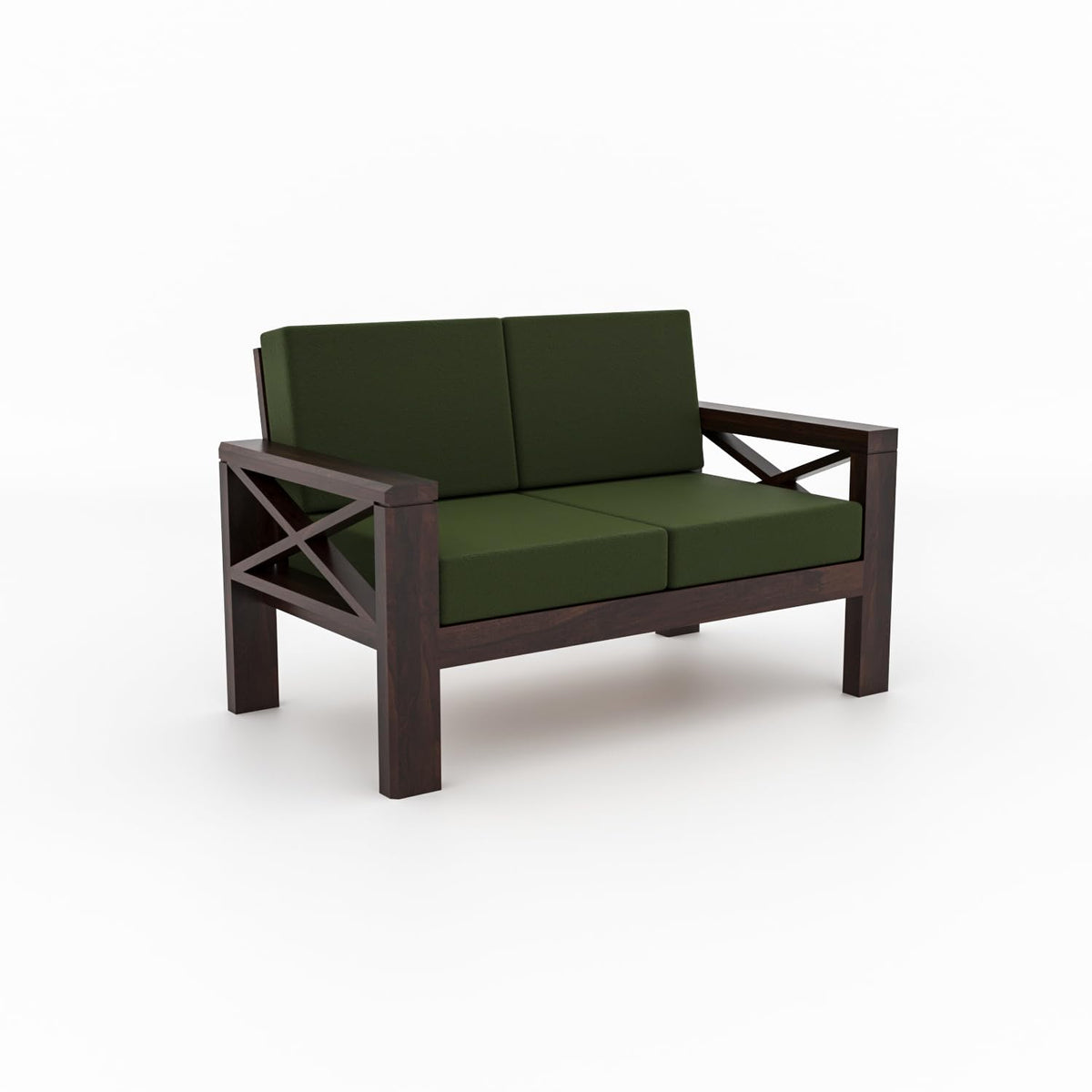 Bhagwati Art Sheesham Wood 7 Seater Sofa Set with X Design Armrests – view 25