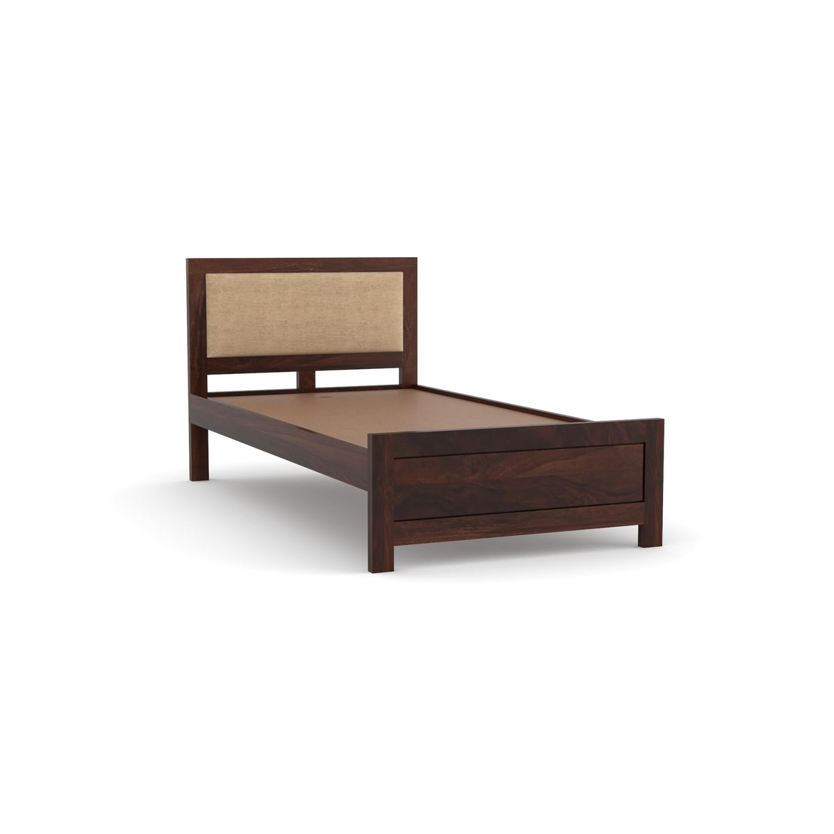 Bhagwati Art Sheesham Wood Single Bed without Storage – Cushion Dalla – view 16