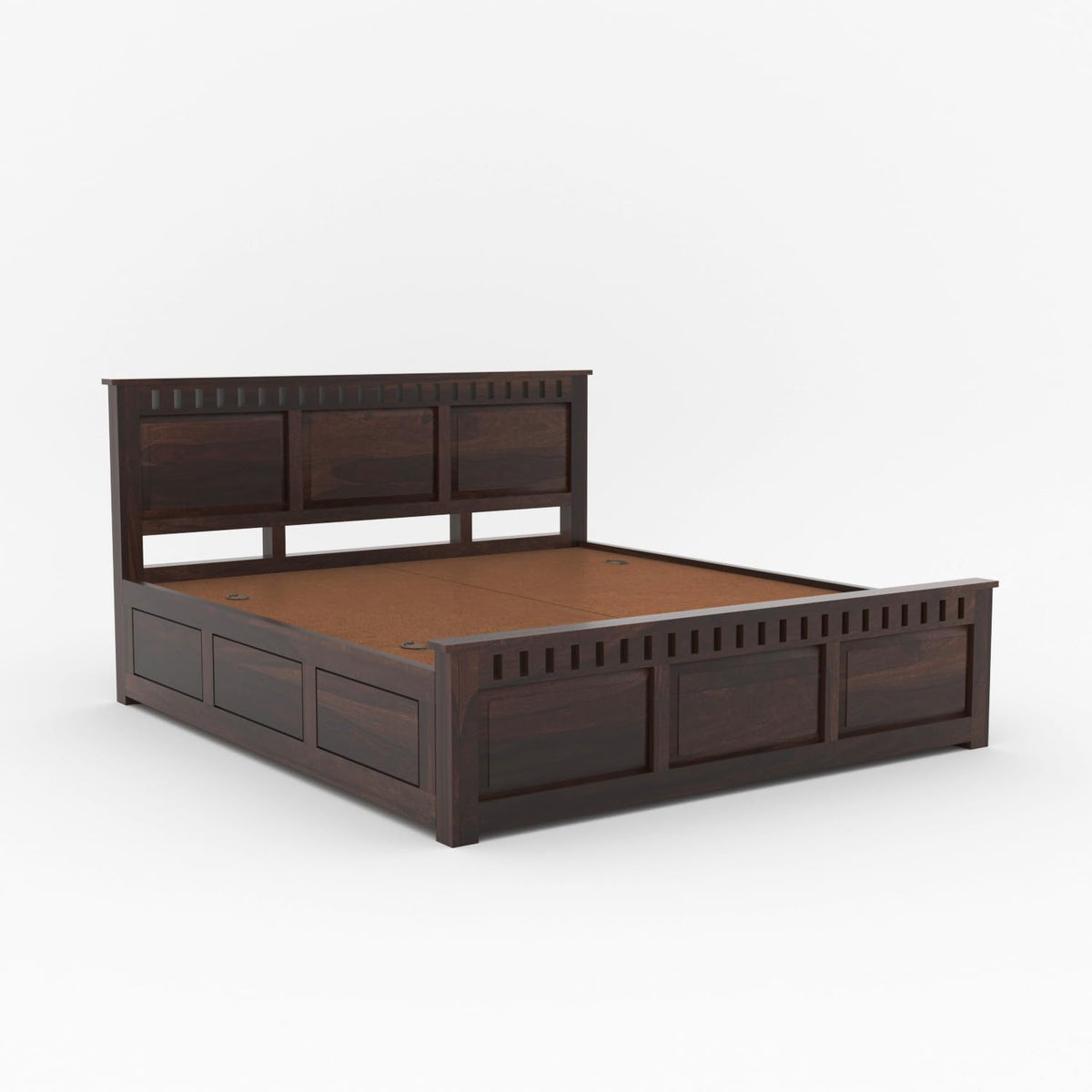 Bhagwati Art Sheesham Wood Bed with Box Storage – Kuber 3 Dalla Design – view 5