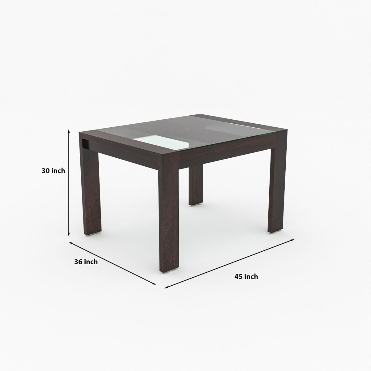 Bhagwati Art Sheesham Wood Dining Set with Glass Top – Classic Design – view 10