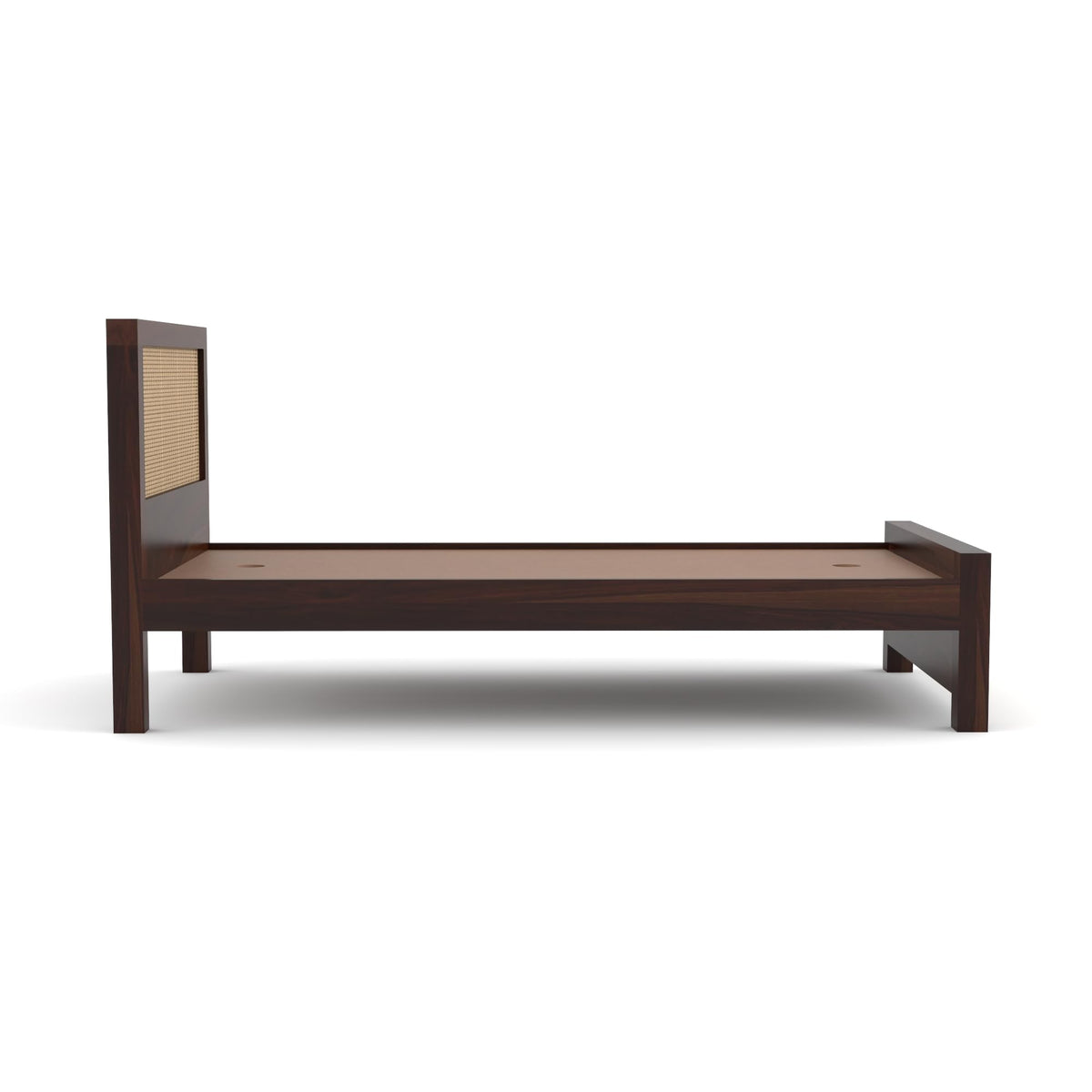 Bhagwati Art Sheesham Single Bed without Storage – 2 Jali Rattan Cane – view 13