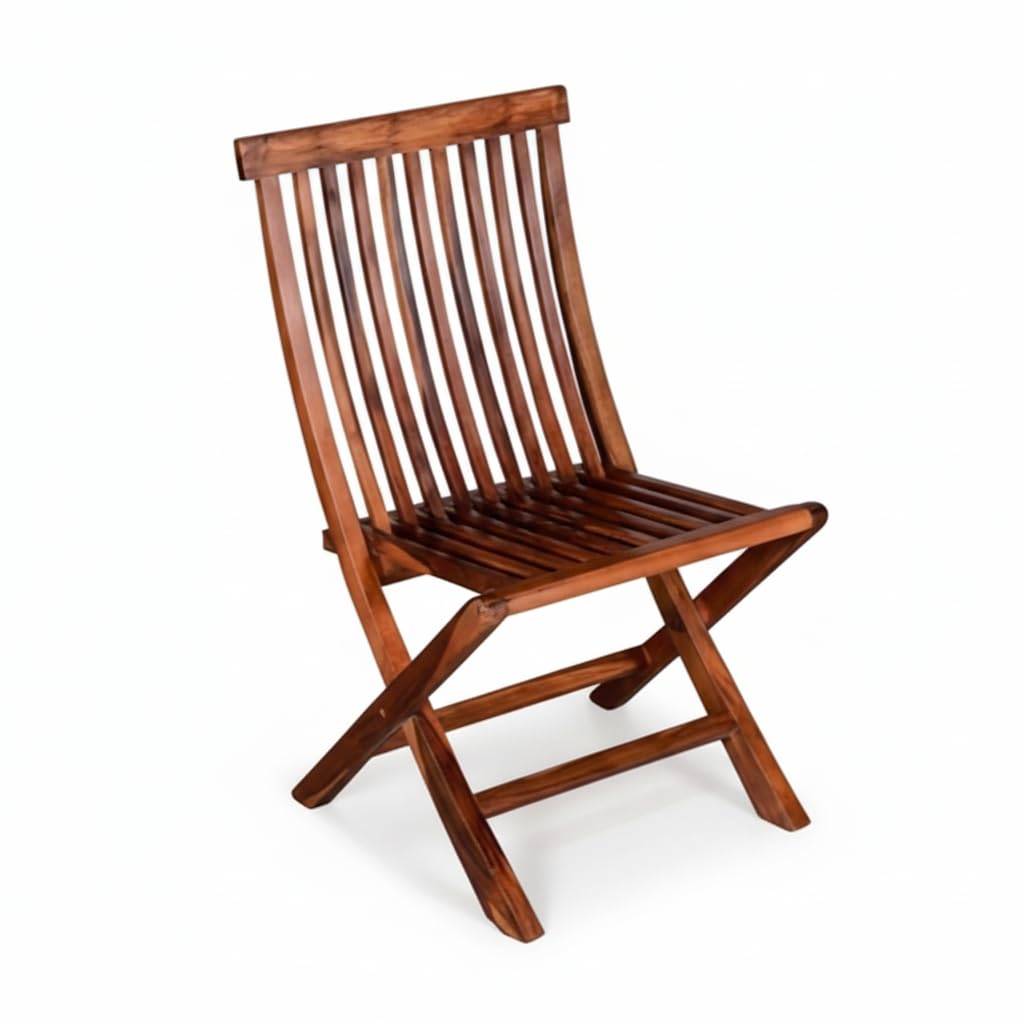 Bhagwati Art Sheesham Wood Foldable Chair for Balcony & Garden – view 3
