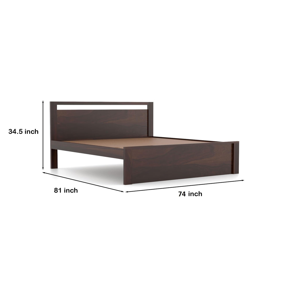 Bhagwati Art Sheesham Wood Bed without Storage – Modern Design – view 9