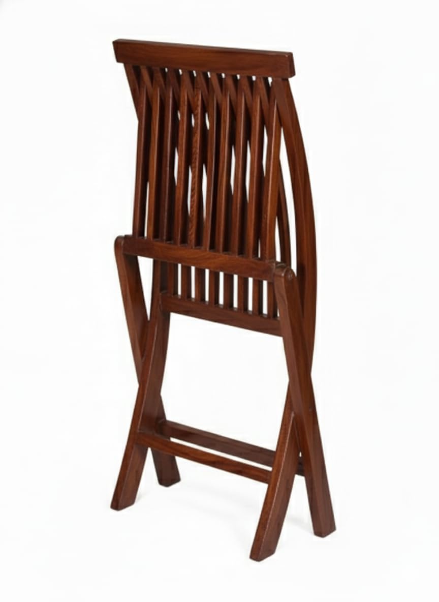 Bhagwati Art Sheesham Wood Foldable Chair for Balcony & Garden – view 6