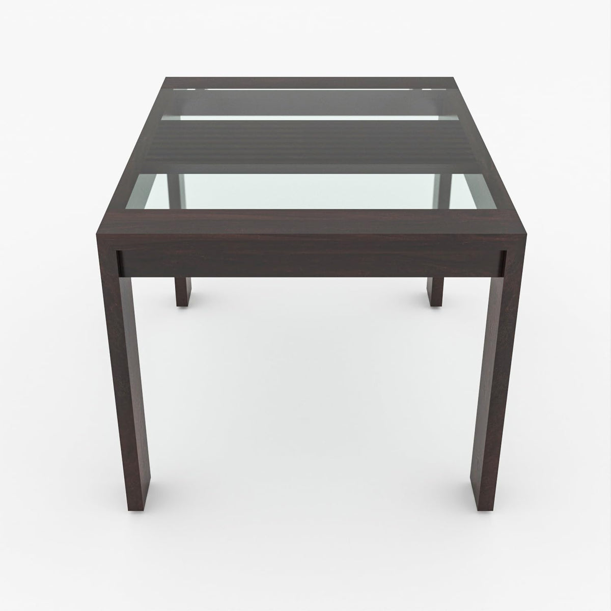 Bhagwati Art Sheesham Wood Dining Set with Glass Top – Classic Design – view 13