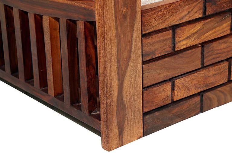 Bhagwati Art Sheesham Wood Sofa Cum Bed with Storage – ENT Design – view 24