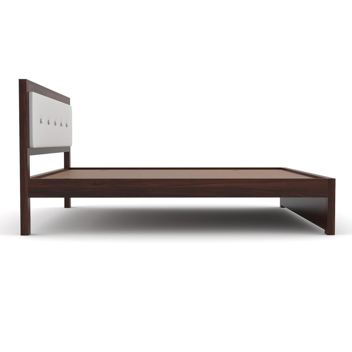 Bhagwati Art Sheesham Wood Bed without Storage – Upholstered Button – view 14