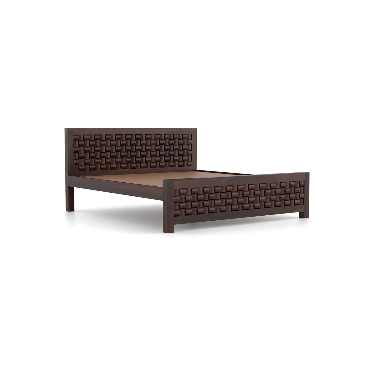 Bhagwati Art Sheesham Wood Bed without Storage – Niwar Design – view 14