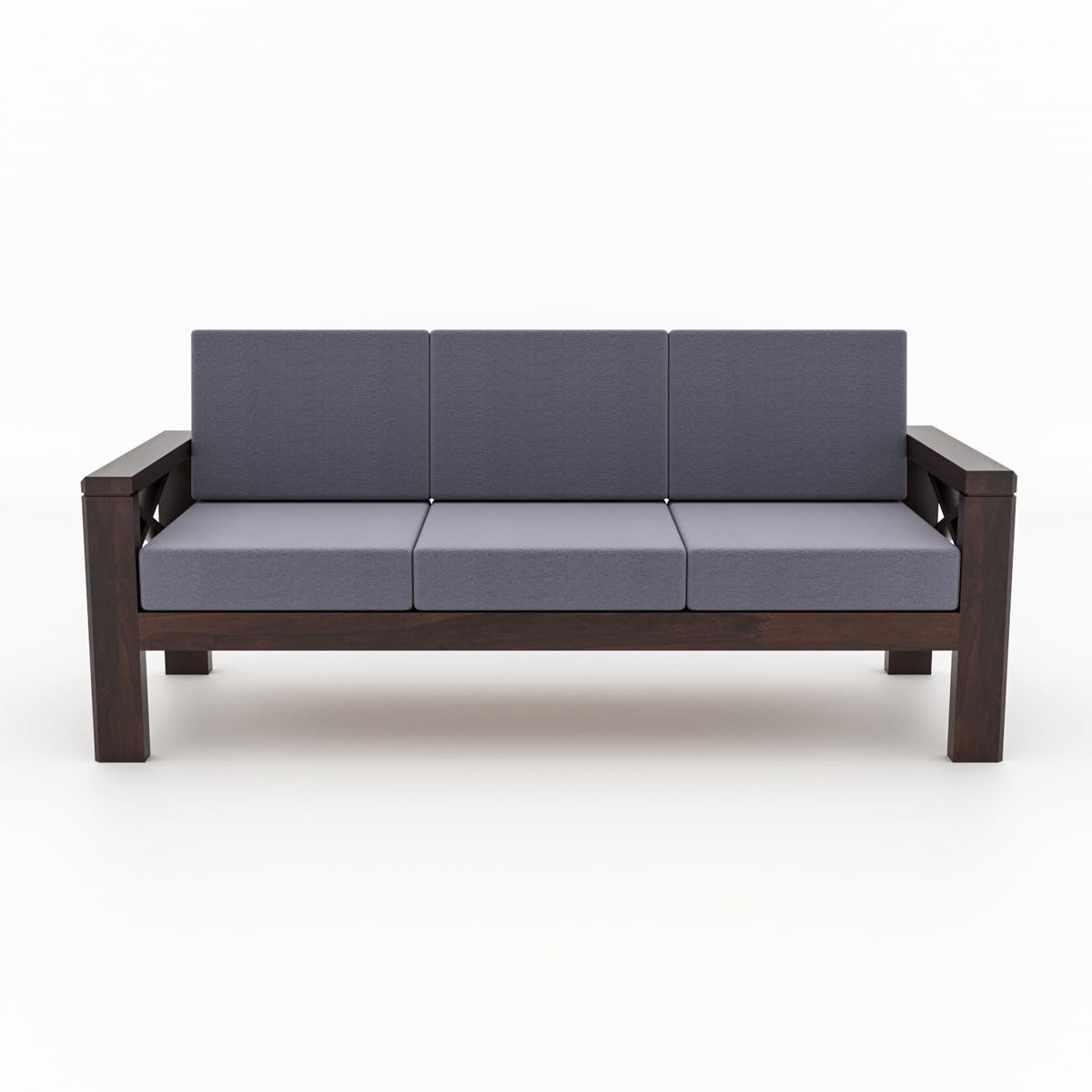 Bhagwati Art Sheesham Wood 7 Seater Sofa Set with X Design Armrests – view 31