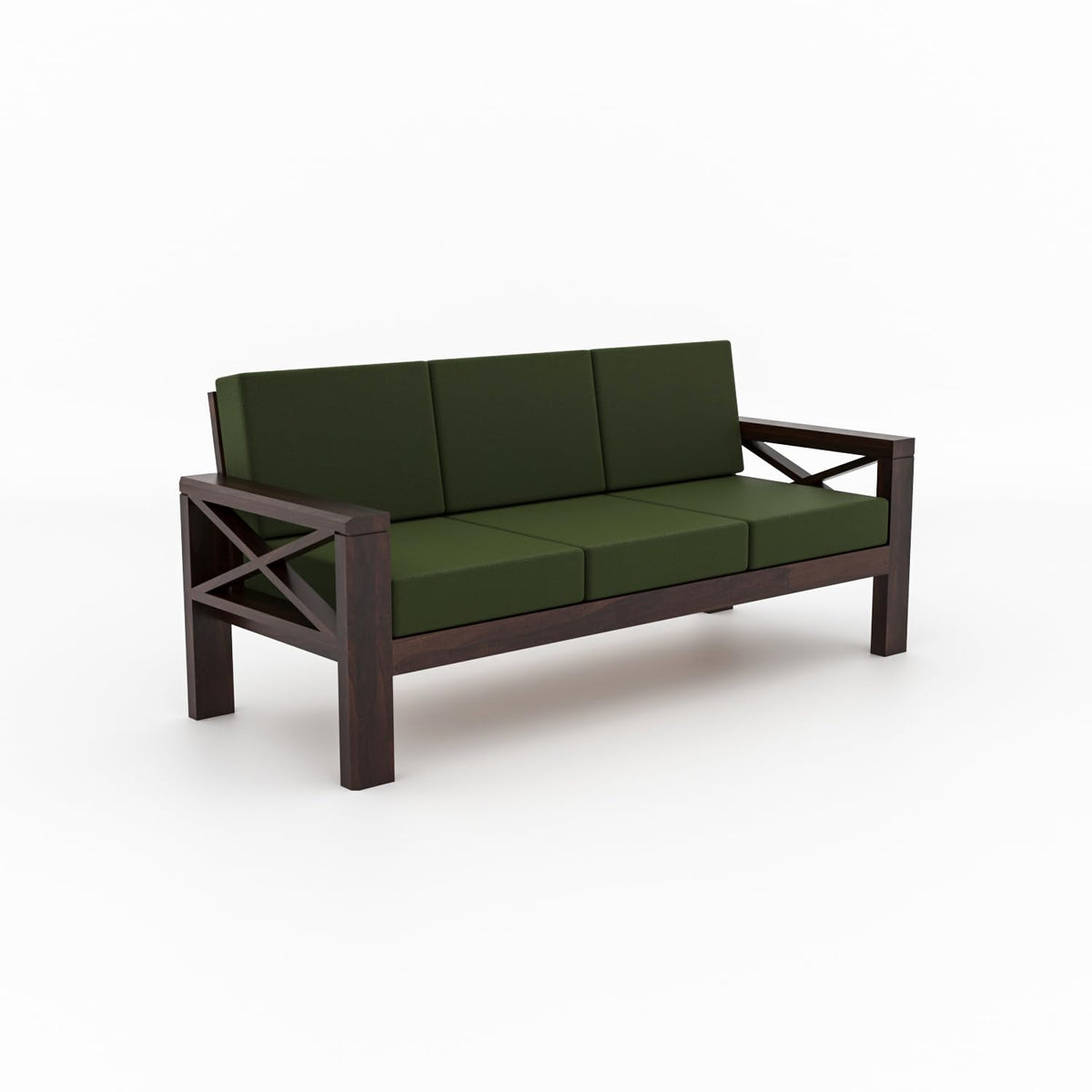 Bhagwati Art Sheesham Wood 7 Seater Sofa Set with X Design Armrests – view 23