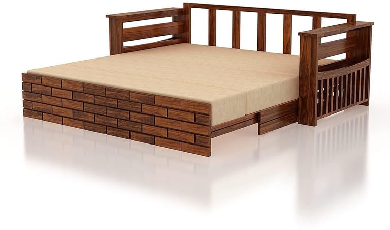 Bhagwati Art Sheesham Wood Sofa Cum Bed with Storage – ENT Design – view 25
