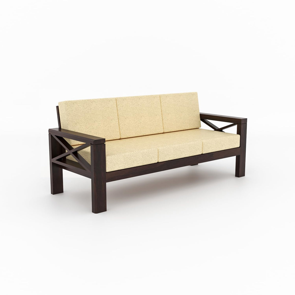 Bhagwati Art Sheesham Wood 7 Seater Sofa Set with X Design Armrests – view 15