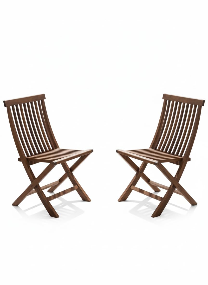 Bhagwati Art Sheesham Wood Foldable 2 Seater Table & Chair Set – view 2