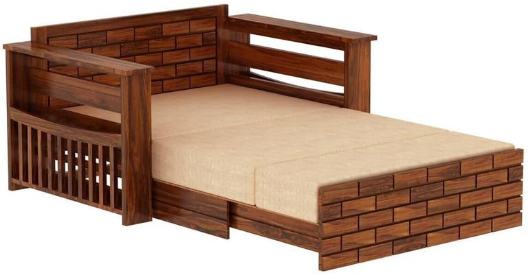 Bhagwati Art Sheesham Wood Sofa Cum Bed with Storage – Full ENT Design – view 7