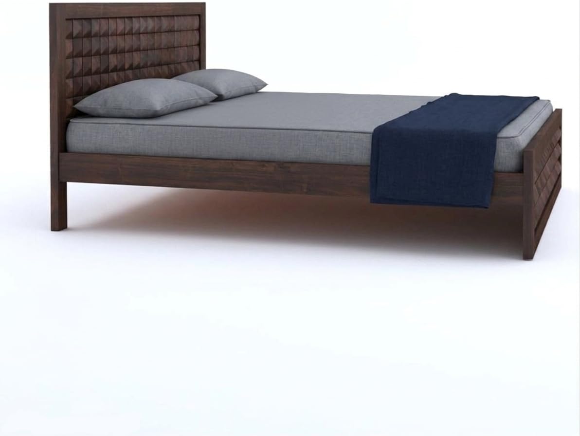 Bhagwati Art Sheesham Bed with 2 Bedside Tables, No Storage – Diamond – view 21