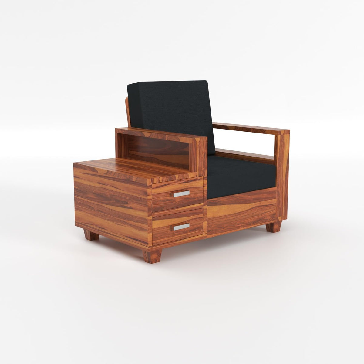 Bhagwati Art Sheesham Wood 5 Seater Sofa Set with Drawer Storage – view 8