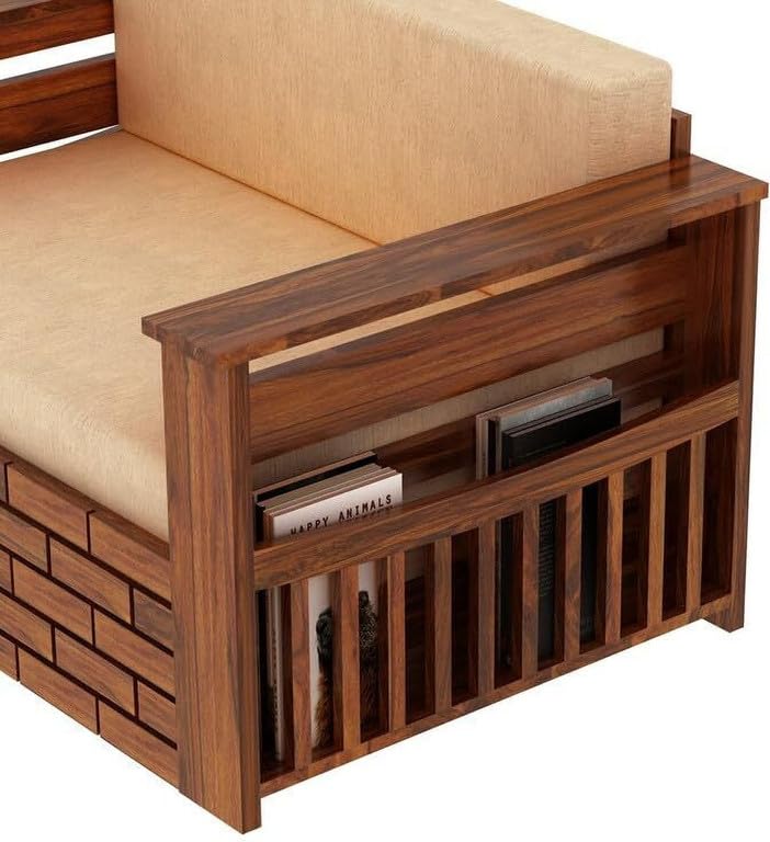 Bhagwati Art Sheesham Wood Sofa Cum Bed with Storage – Full ENT Design – view 4