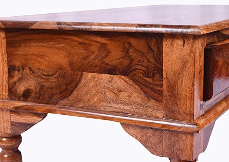 Bhagwati Art Sheesham Wood Coffee Table with Drawer Storage – view 5