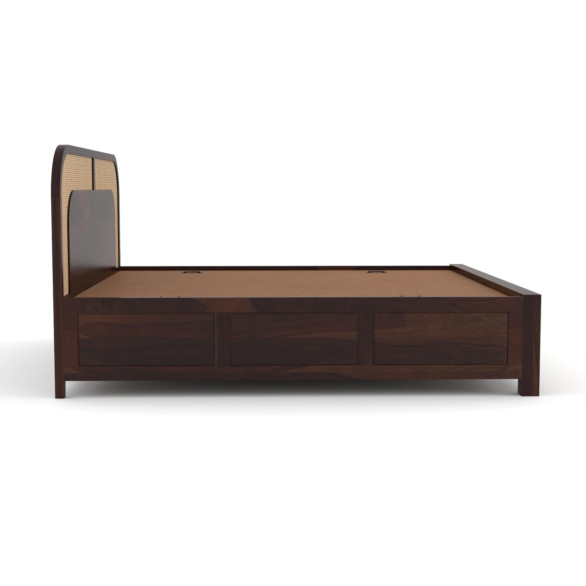 Bhagwati Art Sheesham Wood Bed with Box Storage – 5 Jali Rattan Cane – view 14