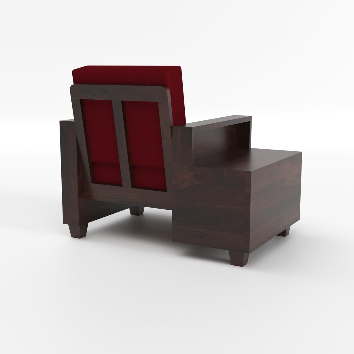 Bhagwati Art Sheesham Wood 1 Seater Sofa with Drawer Storage – view 30