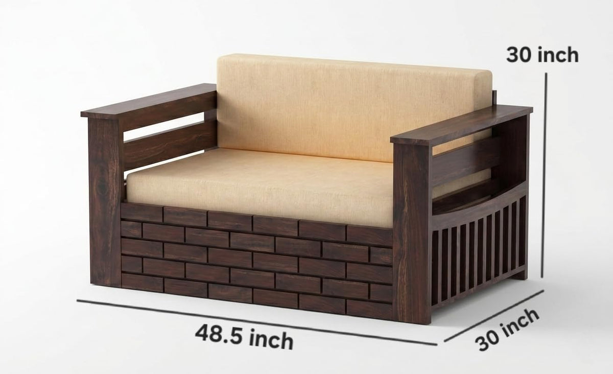 Bhagwati Art Sheesham Wood Sofa Cum Bed with Storage – Full ENT Design – view 11
