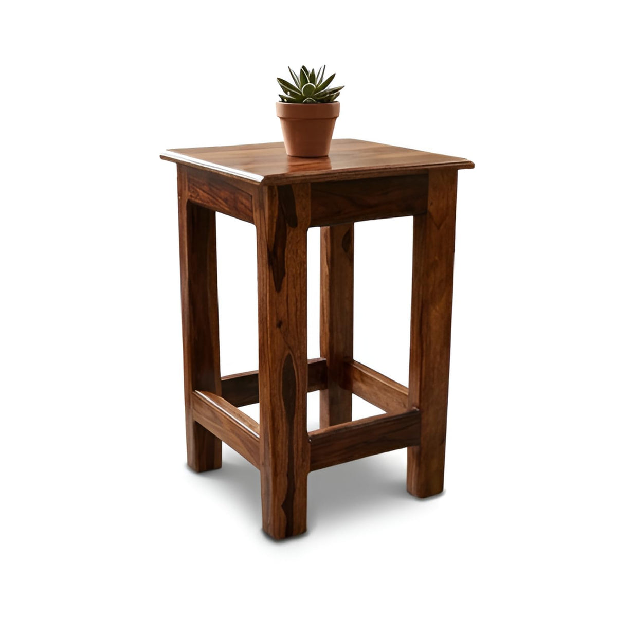 Bhagwati Art Sheesham Wood Side Table – Compact End Table – view 4