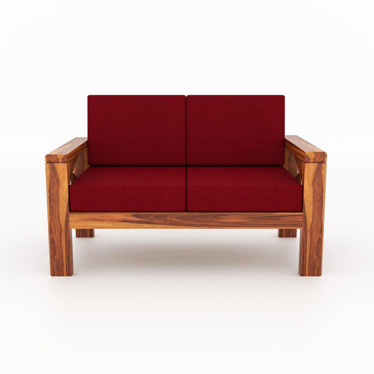 Bhagwati Art Sheesham Wood 7 Seater Sofa Set with X Design Armrests – view 40