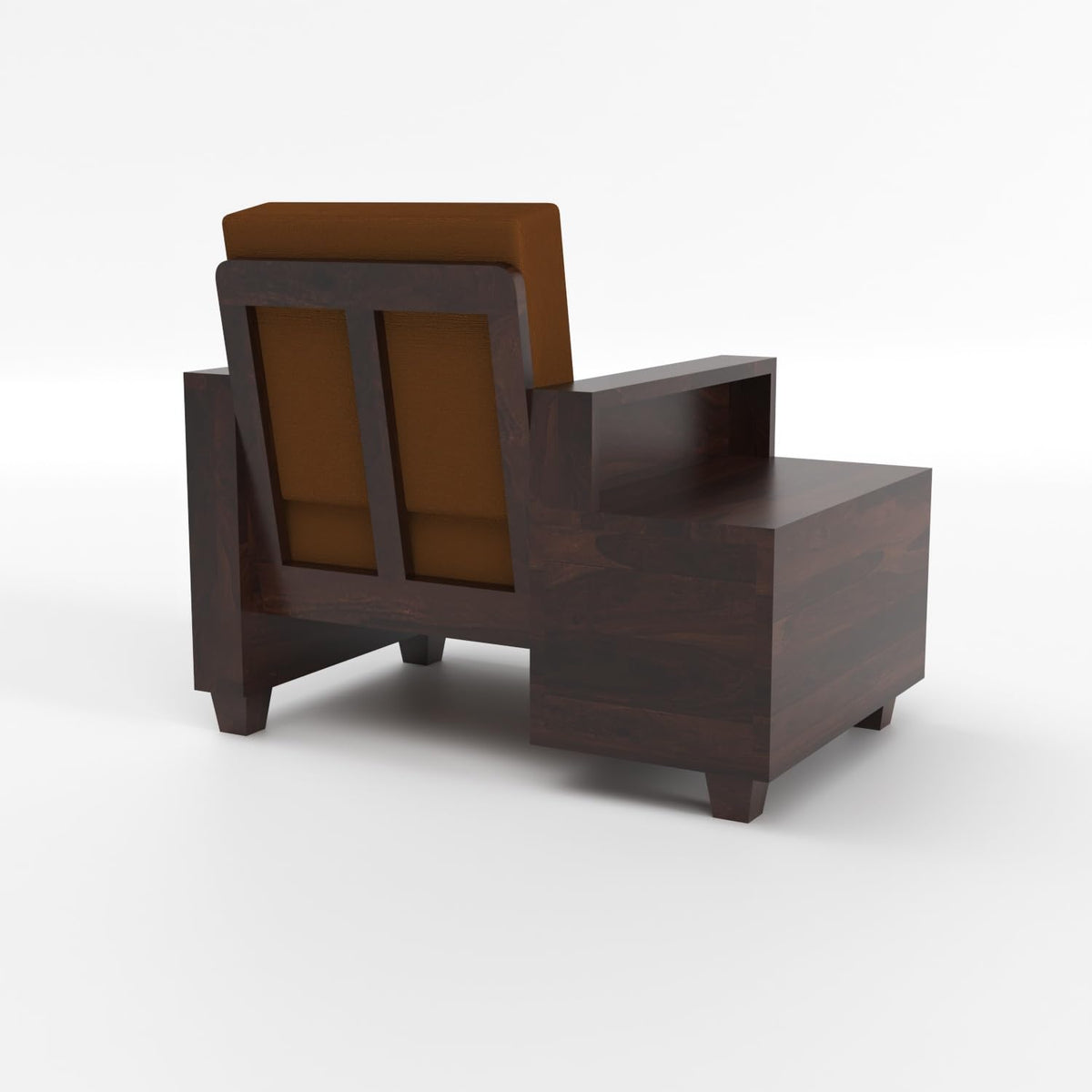 Bhagwati Art Sheesham Wood 1 Seater Sofa with Drawer Storage – view 20