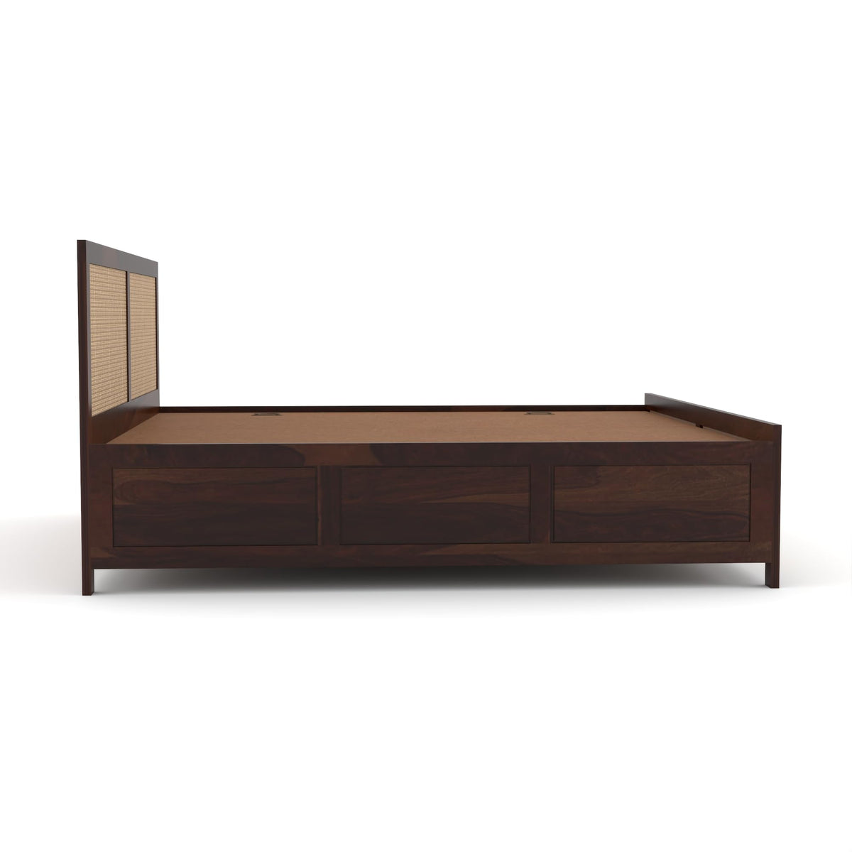 Bhagwati Art Sheesham Wood Bed with Box Storage – 4 Jali Rattan Cane – view 15