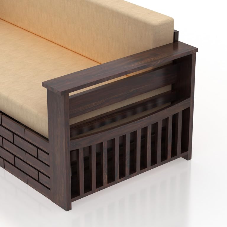 Bhagwati Art Sheesham Wood Sofa Cum Bed with Storage – ENT Design – view 32