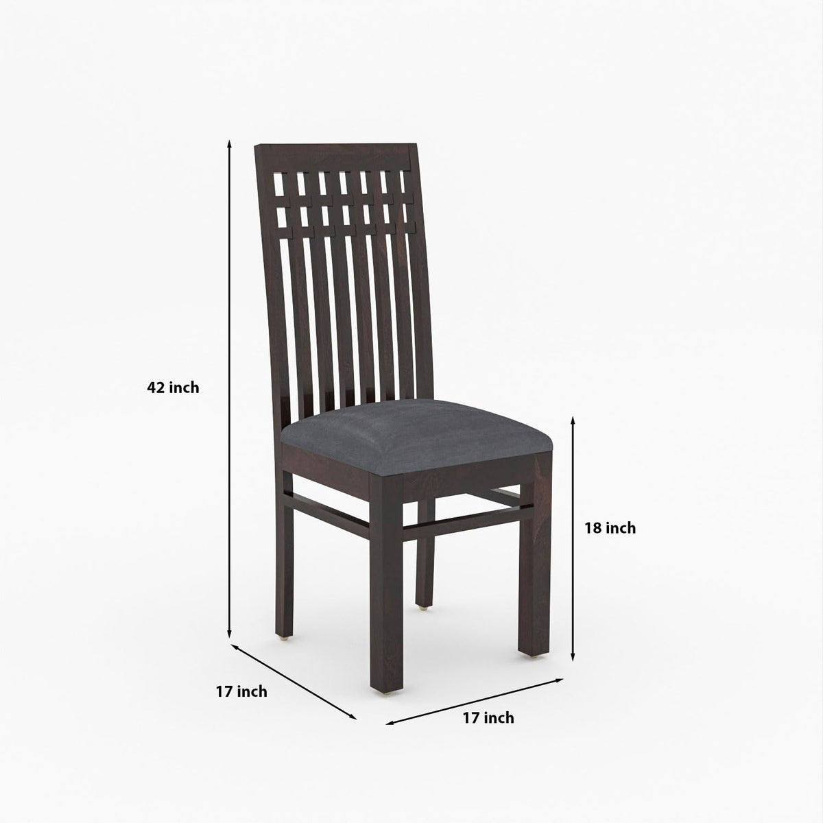 Bhagwati Art Sheesham Wood Dining Set with High Back Chairs – Plain – view 11