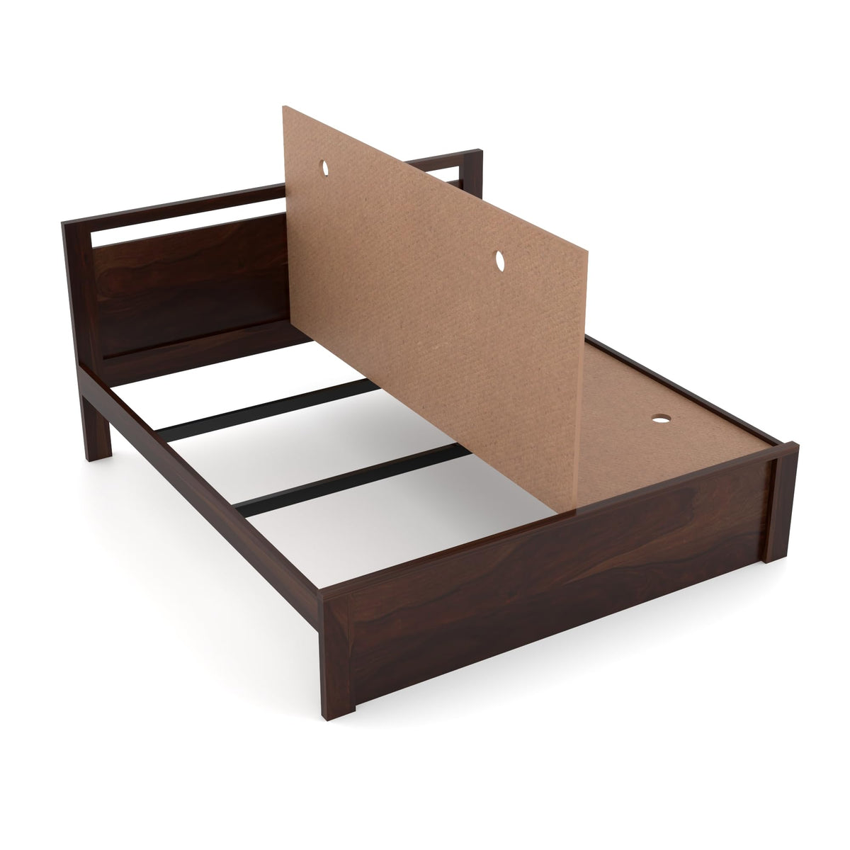 Bhagwati Art Sheesham Wood Bed without Storage – Modern Design – view 11