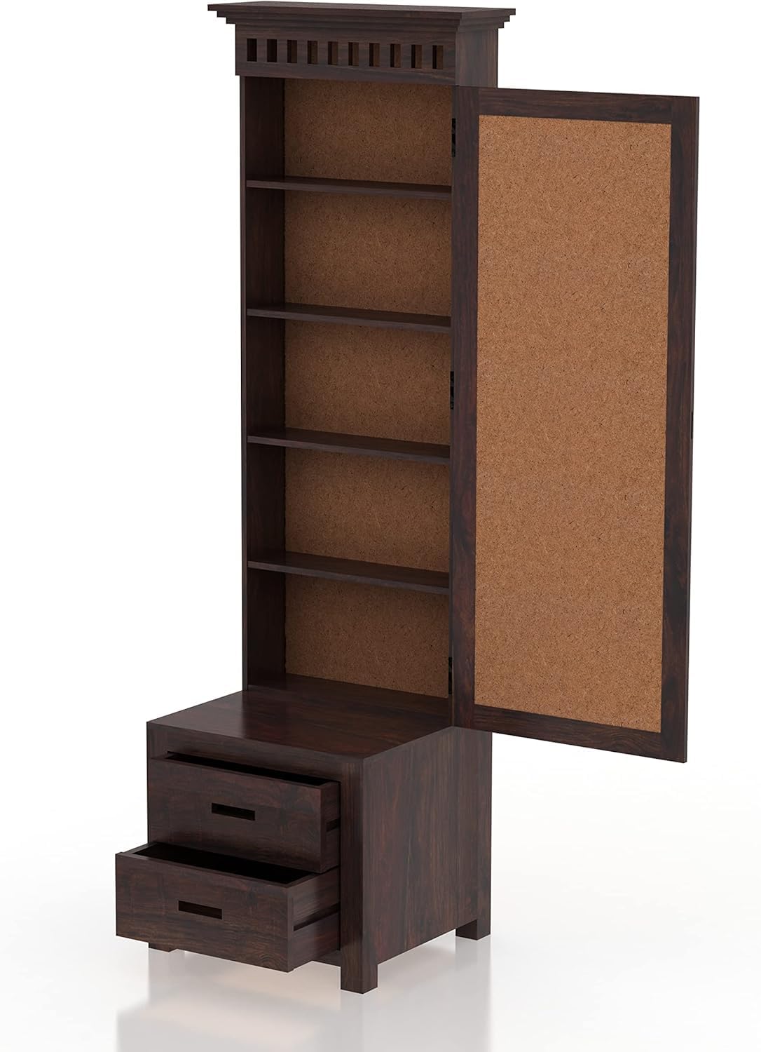 Bhagwati Art Sheesham Wood Dressing Table with Mirror – Armania Design – view 5