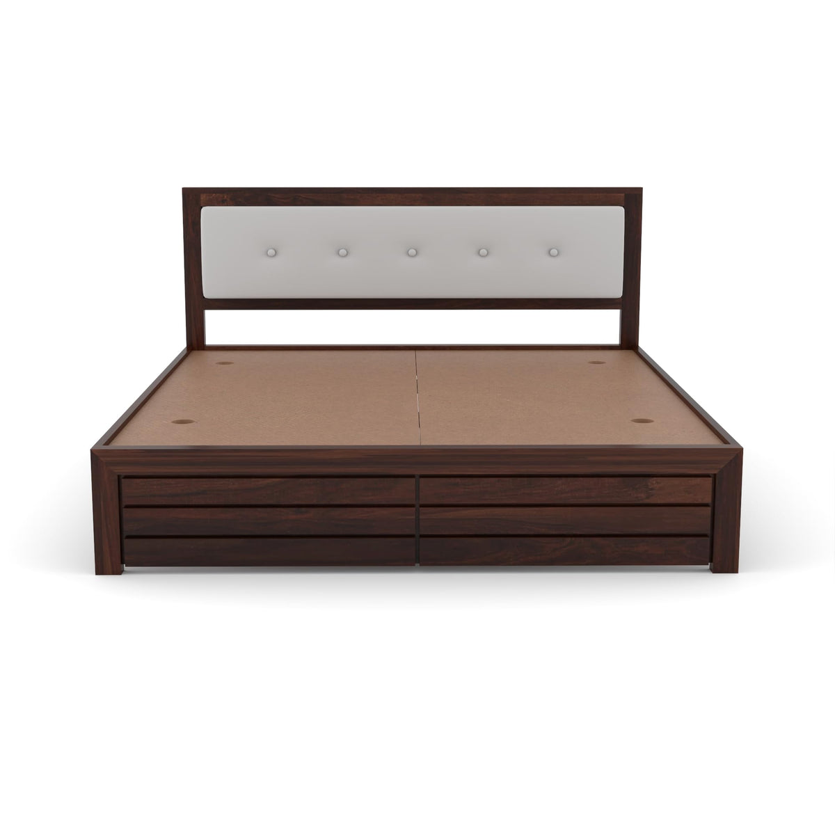 Bhagwati Art Sheesham Wood Bed without Storage – Upholstered Button – view 13
