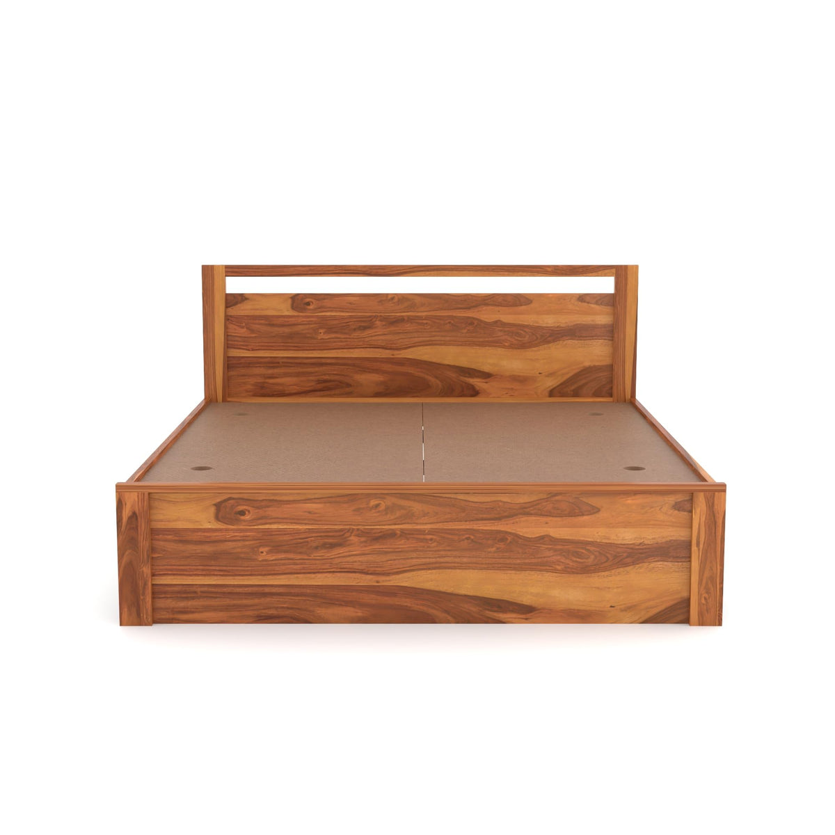 Bhagwati Art Sheesham Wood Bed without Storage – Modern Design – view 5