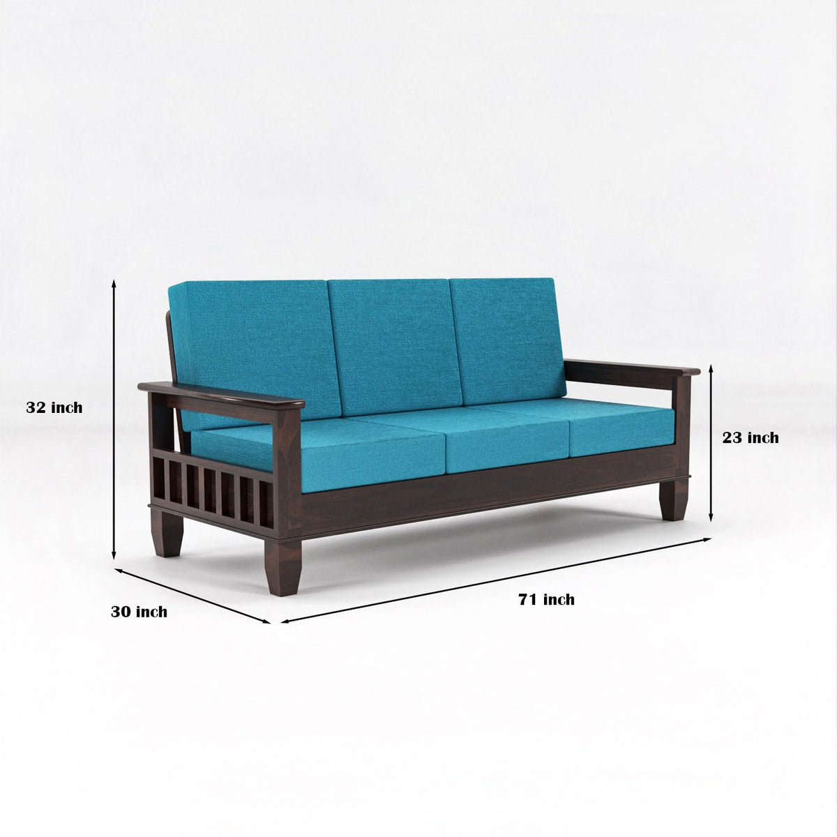 Bhagwati Art Sheesham Wood 7 Seater Sofa Set – Classic Design – view 2