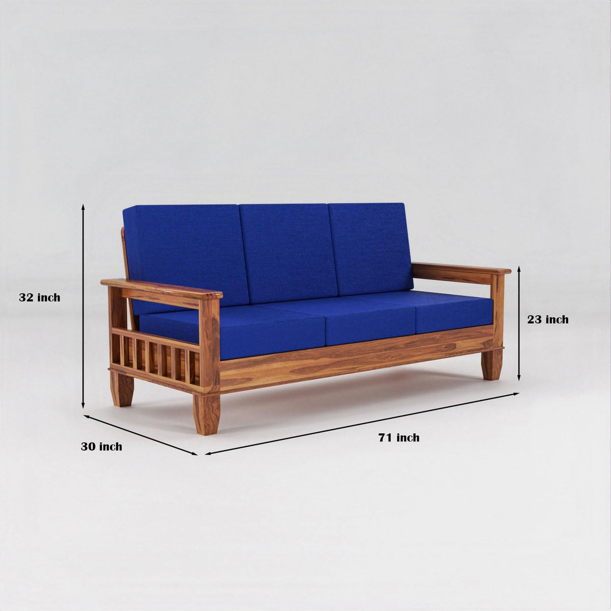 Bhagwati Art Sheesham Wood 7 Seater Sofa Set – Classic Design – view 10