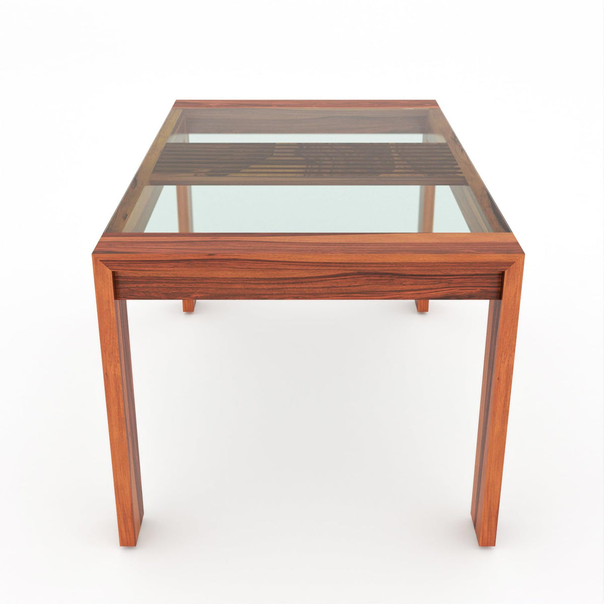 Bhagwati Art Sheesham Wood Dining Set with Urban Glass Top – Classic – view 5
