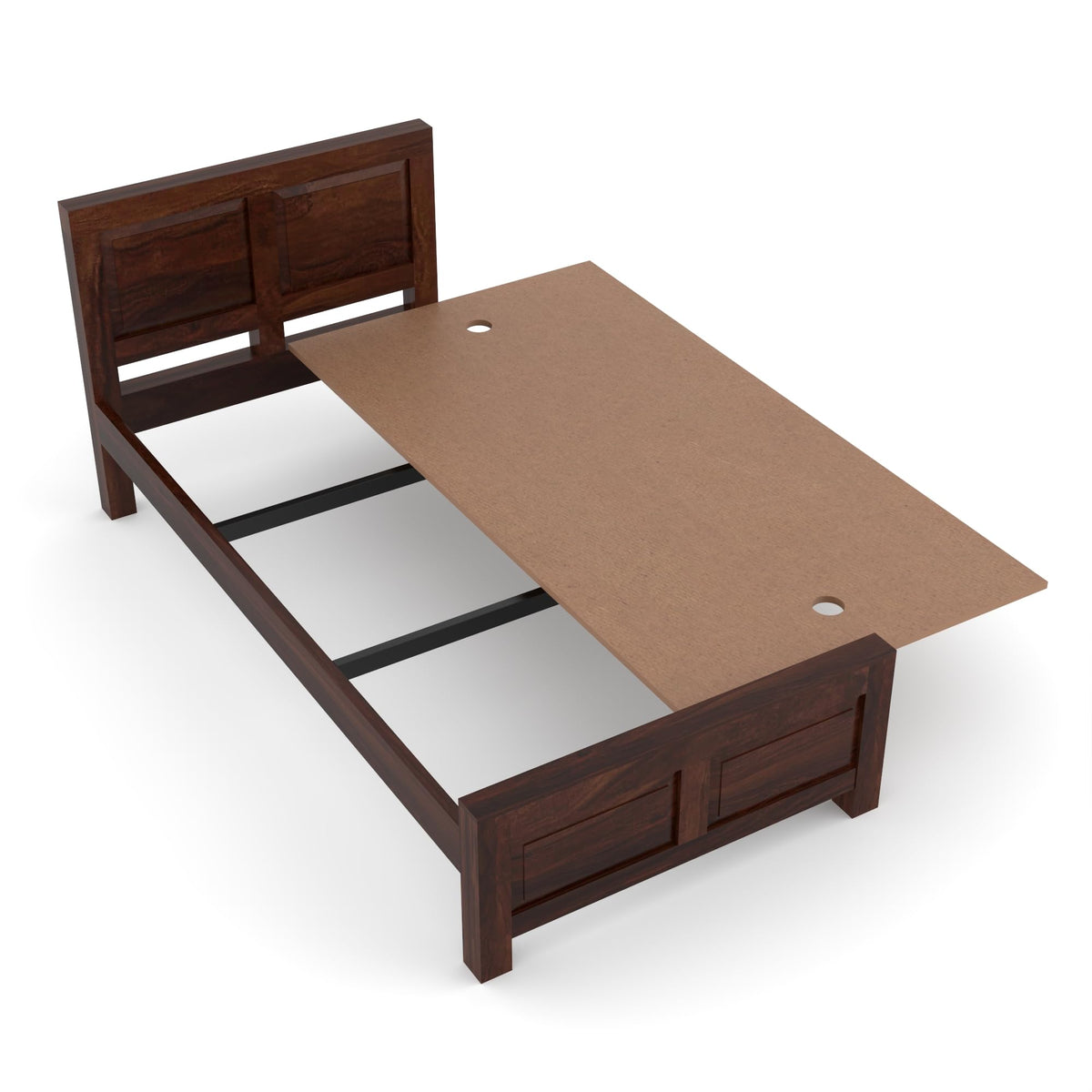 Bhagwati Art Sheesham Wood Single Bed without Storage – 2 Dalla Design – view 12