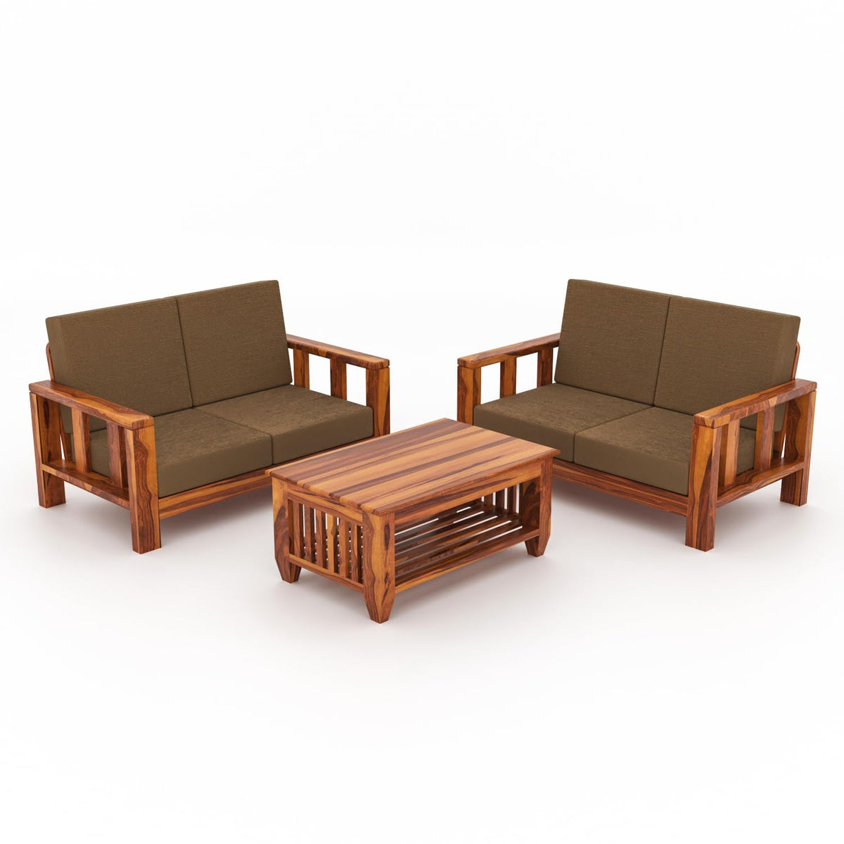 Bhagwati Art Sheesham Wood 4 Seater Sofa Set – Lounge Design – view 9