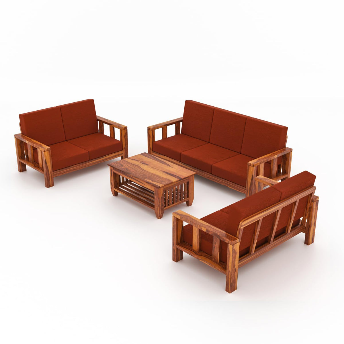 Bhagwati Art Sheesham Wood 7 Seater Sofa Set – Lounge Design – view 44