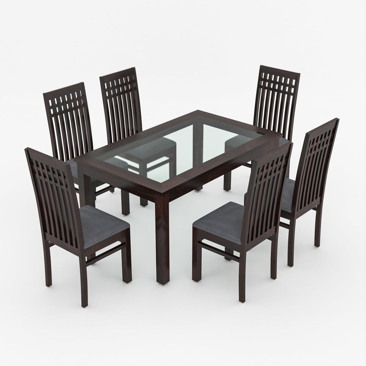 Bhagwati Art Sheesham Wood Dining Set with High Back Chairs – Plain – view 24