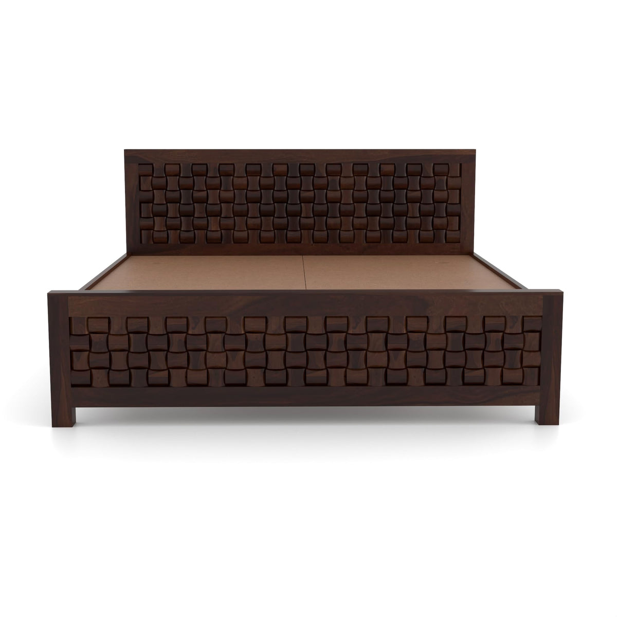 Bhagwati Art Sheesham Wood Bed without Storage – Niwar Design – view 10