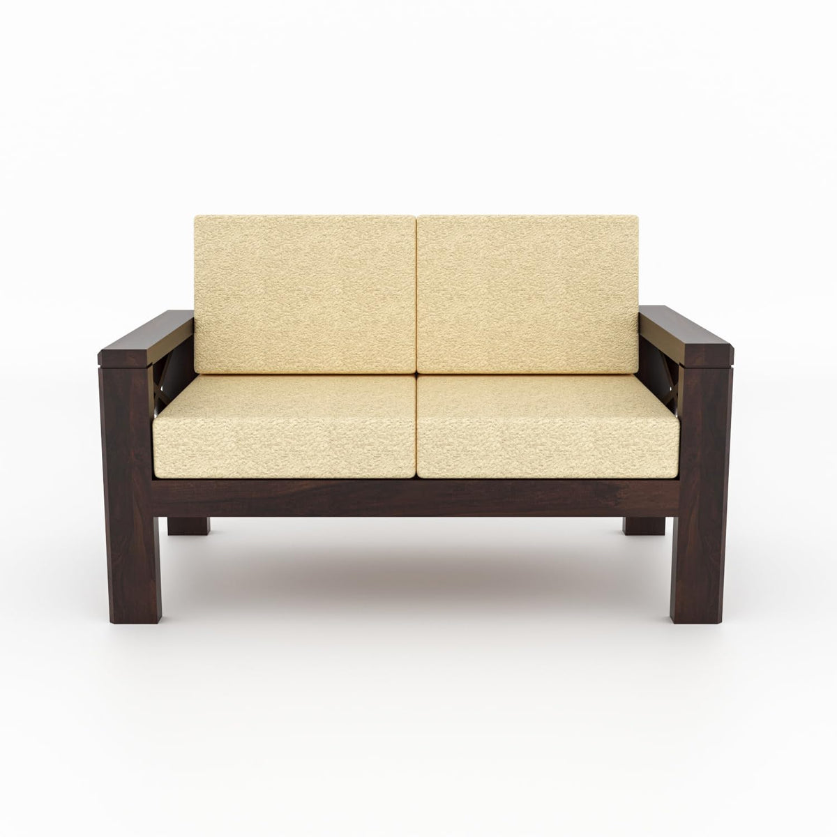 Bhagwati Art Sheesham Wood 7 Seater Sofa Set with X Design Armrests – view 17