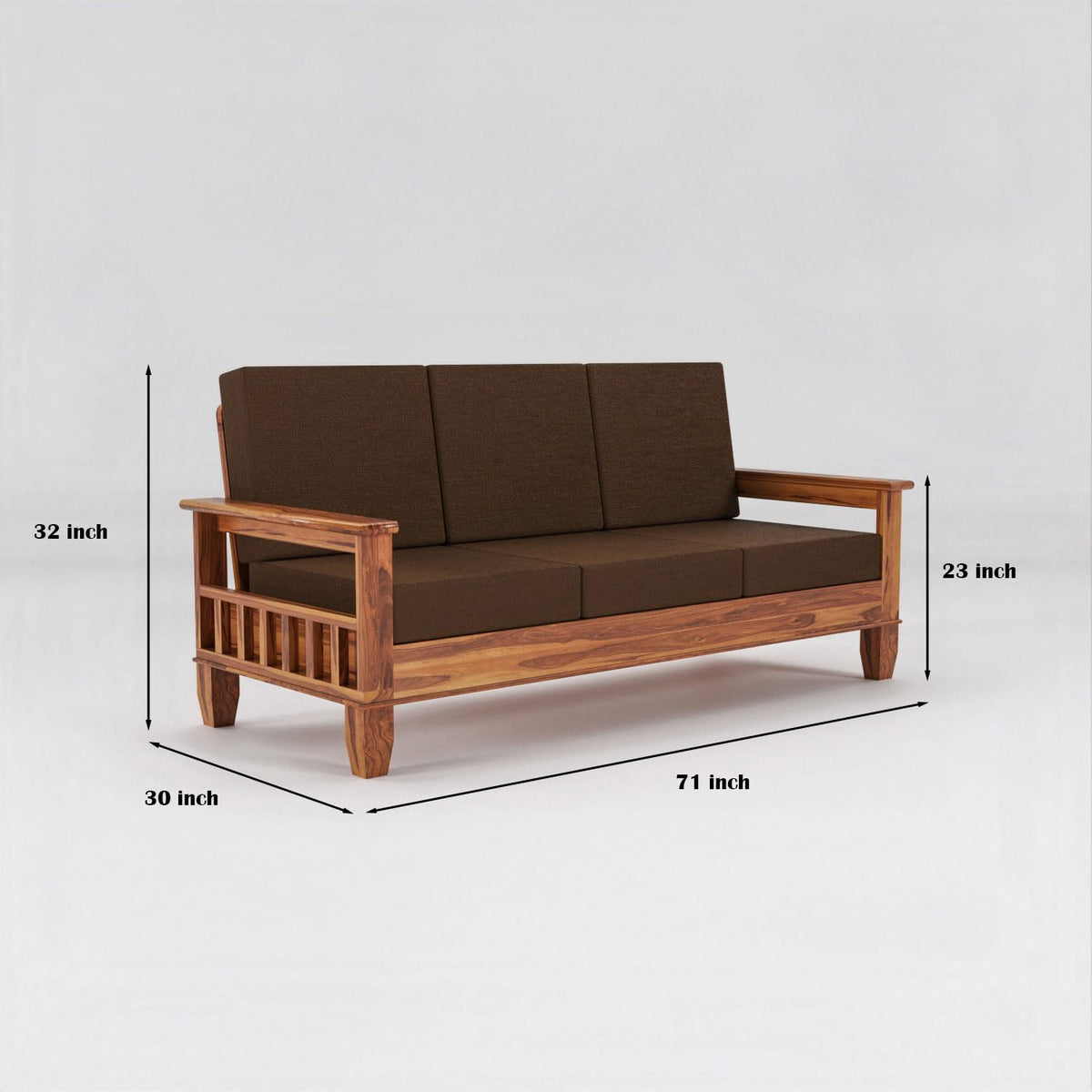 Bhagwati Art Sheesham Wood 7 Seater Sofa Set – Classic Design – view 18