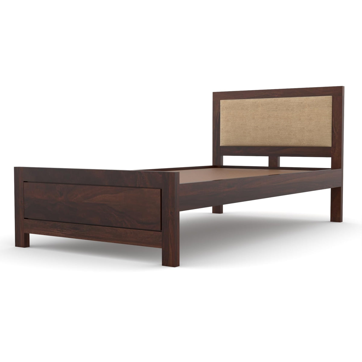 Bhagwati Art Sheesham Wood Single Bed without Storage – Cushion Dalla – view 14